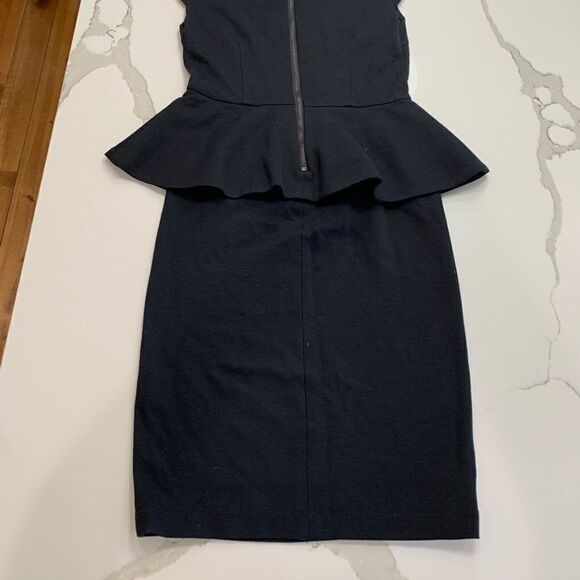 Alice + Olivia Peplum Black Dress sz 0 - Picture 4 of 11